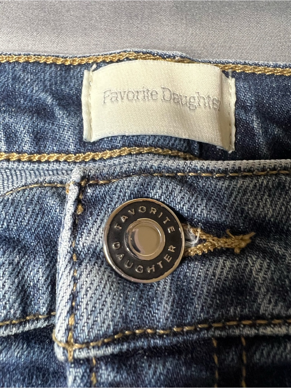 Favorite Daughter Valentina Super High-Rise Cigarette Ankle Jeans Size 30 Blue